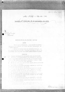Decree no. 8325 establishing the mission and functions of the Director General of the Antarctic a...