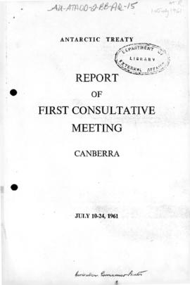 First Antarctic Treaty Consultative Meeting, Canberra