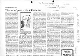 Press articles concerning the Falkland Islands/Malvinas conflict, August 1982