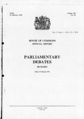 UK Parliamentary debates, Antarctic Bill