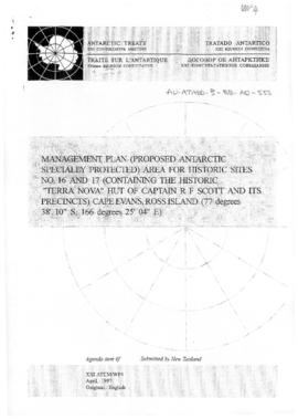 Twenty-first Antarctic Treaty Consultative Meeting (Christchurch) Working paper 4 "Managemen...