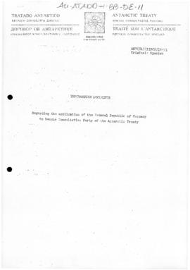 Third Special Antarctic Treaty Consultative Meeting, Information documents, meeting document ANT(...