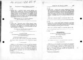 Belgian law no 1082 concerning protection of Antarctic fauna and flora