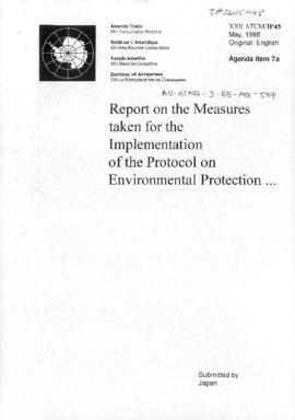 Twenty-second Antarctic Treaty Consultative Meeting (Tromsø) Information paper 45 "Report on...