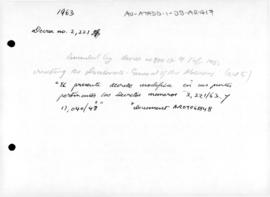 Argentina, Decree 2221 concerning administration of Islas Malvinas
