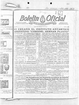 Argentina, article on creation of an Antarctic Institute