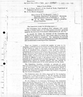 United Kingdom, Report concerning the sector principle of the Committee on Polar Questions to the...