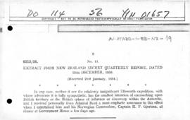 Extract from New Zealand report regarding Ellsworth Expedition and Byrd