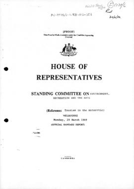 Australia, House of Representatives Standing Committee on Environment, Recreation and the Arts, &...