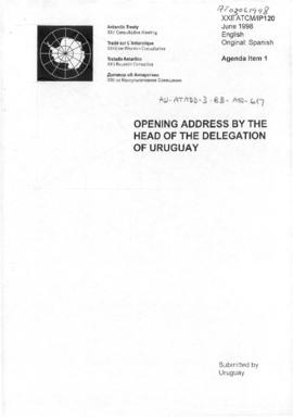 Twenty-second Antarctic Treaty Consultative Meeting (Tromsø) Information paper 120 "Opening ...