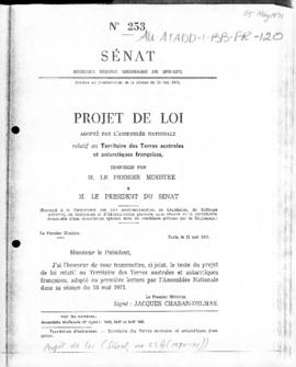 France, Assemblée Nationale, Senate, "Projet de Loi" Law projects relating to the Frenc...
