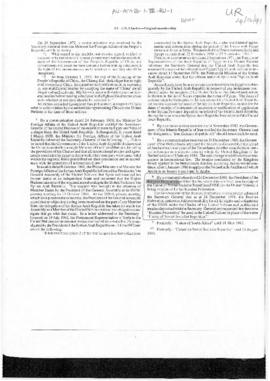 United Nations Charter—Original membership, communication to the Secretary-General that the Union...