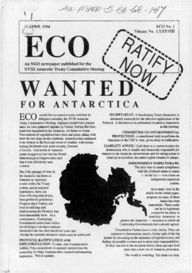 Environment campaign newsletters, "Wanted for Antarctica", "Liable for liability&q...