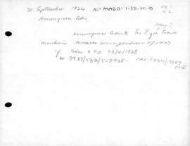 Norwegian letter to Sir Eyre Crowe concerning Nansen correspondence