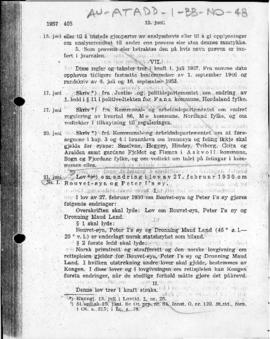 Law no. 1 of 21 June 1957 amending law no. 3 of 27 February 1930 concerning Bouvet Island and Pet...