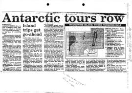 Fyfe, Moya, 'Antarctic tours row' The Mercury