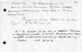 Chile, Decree no. 1,314 of the Governor of the Magallanes concerning the establishment of a whali...