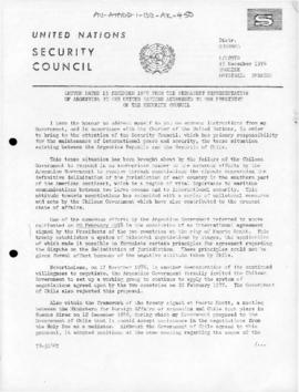 United Nations Security Council and General Assembly documents concerning dispute between Argenti...