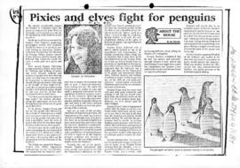 Warden, Ian "Pixies and elves fight for penguins" The Canberra Times
