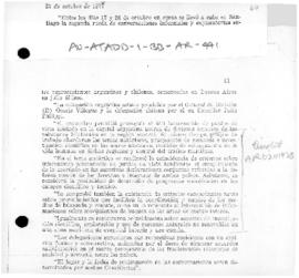 Chilean note to Argentina concerning bilateral relations in the Antarctic