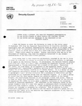 United Nations Security Council and General Assembly, documents concerning the Falklands/Malvinas...
