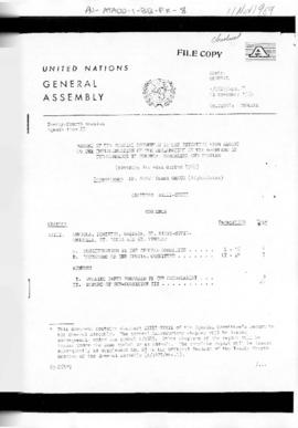 United Nations General Assembly, 24th Session, report concerning independence for colonial countr...