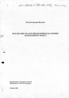 Review of the need for an environmental impact statement or public environment report under the E...