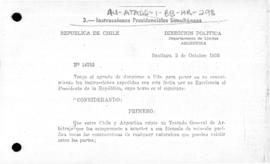 Matching presidential instructions of Argentina and Chile to take measures to ensure the removal ...