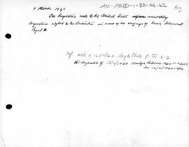 Argentine note to the United States asserting Argentine rights to the Antarctic in view of the vo...