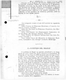 Note on the work of the Chilean Antarctic Commission in 1940