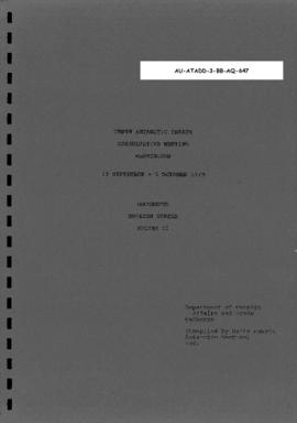 Tenth Antarctic Treaty Consultative Meeting (Washington), documents, English series volume II