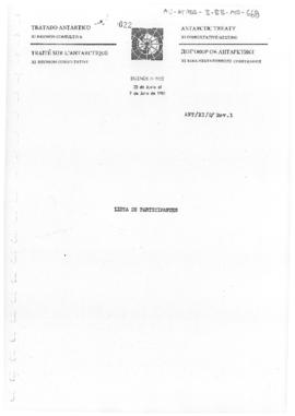 Eleventh Antarctic Treaty Consultative Meeting (Buenos Aires), Working paper 2 Revision 1 "L...
