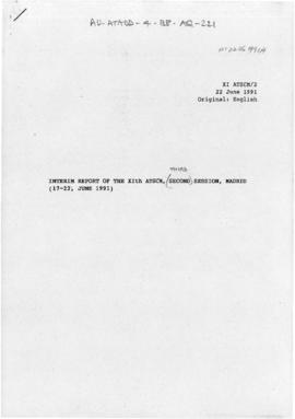Eleventh Special Antarctic Treaty Consultative Meeting, third session (Madrid), working paper. XI...
