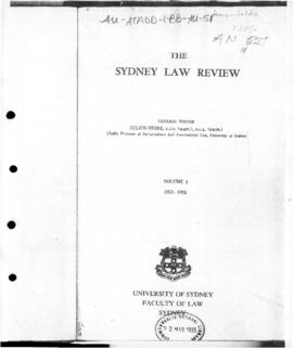 The Sydney Law Review, "Heard and MacDonald Islands Act, 1953"