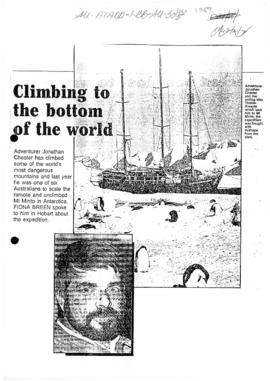 "Climbing to the bottom of the world" The Mercury