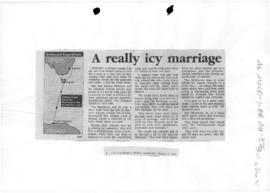 "A really icy marriage" Canberra Times