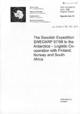 Twenty-second Antarctic Treaty Consultative Meeting (Tromsø) Information paper 128 "The Swed...