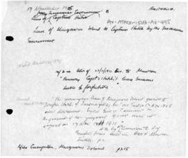 Lease of Macquarie Island to Captain Hatch by the Tasmanian Government