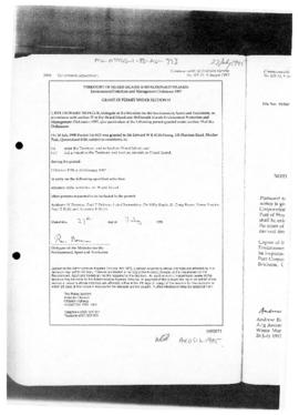 Commonwealth of Australia Gazette, Territory of Heard Island and McDonald Islands, Environment Pr...