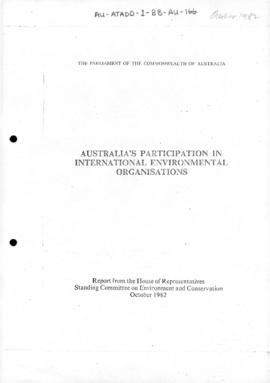 Reference to Antarctica in a report from a Parliamentary Committee on Australia's participation i...
