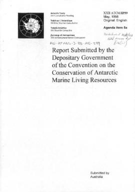 Twenty-second Antarctic Treaty Consultative Meeting (Tromsø) Information paper 59 "Report su...