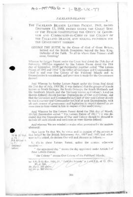 Falkland Islands Letters Patent, 1948
