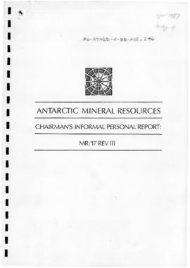 Fourth Special Antarctic Treaty Consultative Meeting, Tenth session, Montevideo "Antarctic M...