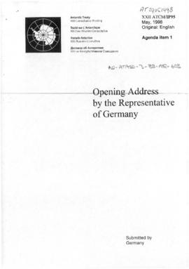 Twenty-second Antarctic Treaty Consultative Meeting (Tromsø) Information paper 95 "Opening a...