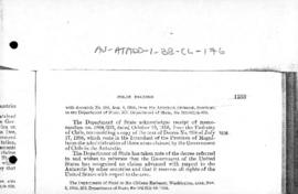 United States note to Chile concerning the statute for the Chilean Antarctic regions