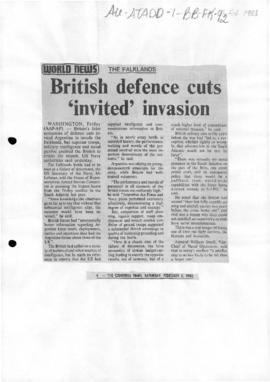 Press articles concerning the Falkland Islands/Malvinas conflict, February-May 1983