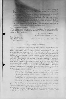 US Senate, advice and comment concerning US ratification of the Convention on the Conservation of...