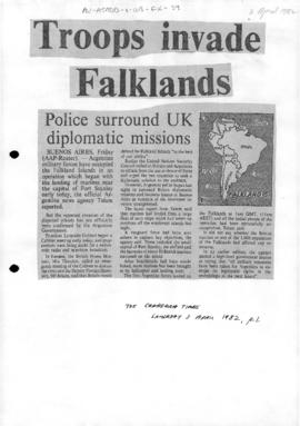 Press articles concerning the Falklands Islands/Islas Malvinas conflict