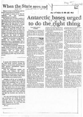 A collection of press articles concerning Antarctic issues and events 1988 to 1999