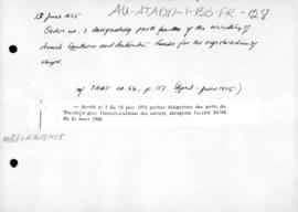France, Order no. 7 designating ports of the French Southern and Antarctic Lands for the registra...